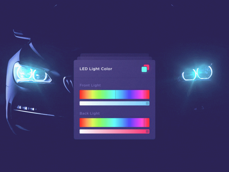 LED RGB car
